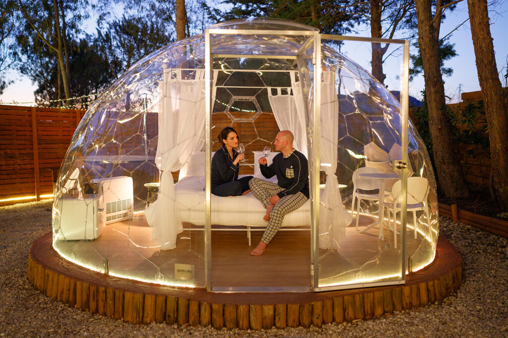 Bolla EXCLUSIVE 500 installata in un glamping